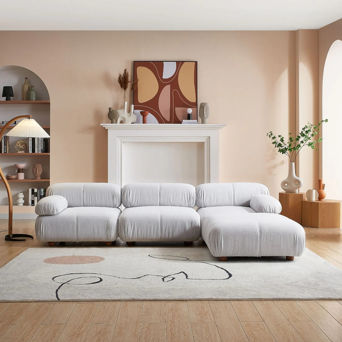 Pebbles Sofa + Ottoman