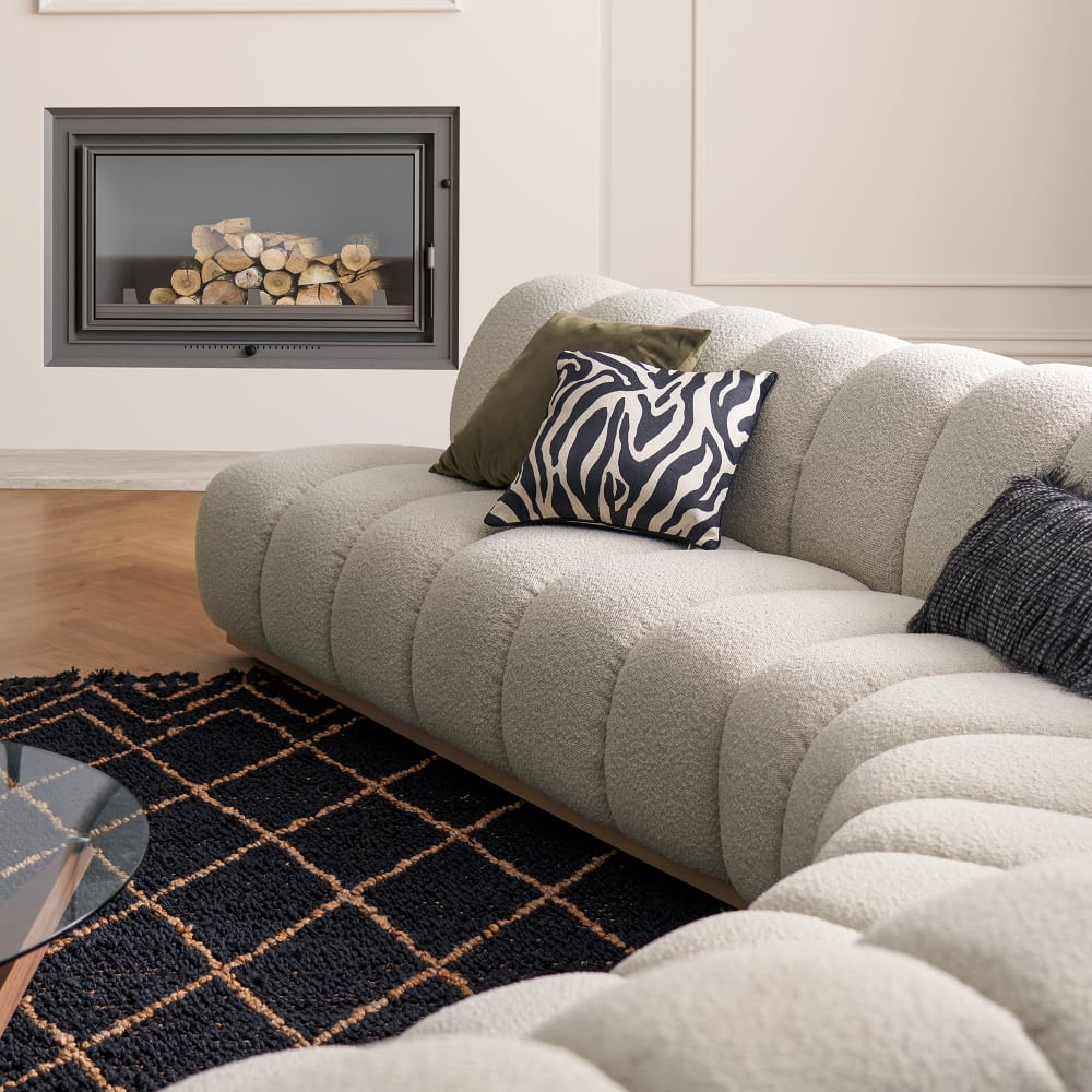Marlow Performance Bouclé Curve Sofa